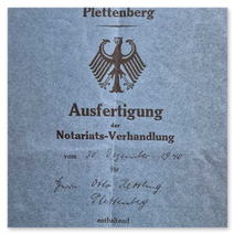 1940 registration in the commercial register